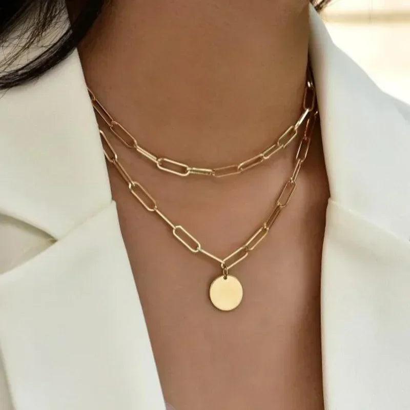 Three-Layer Round Necklace