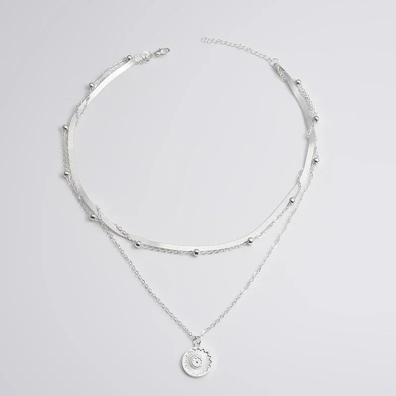 Three-Layer Round Necklace